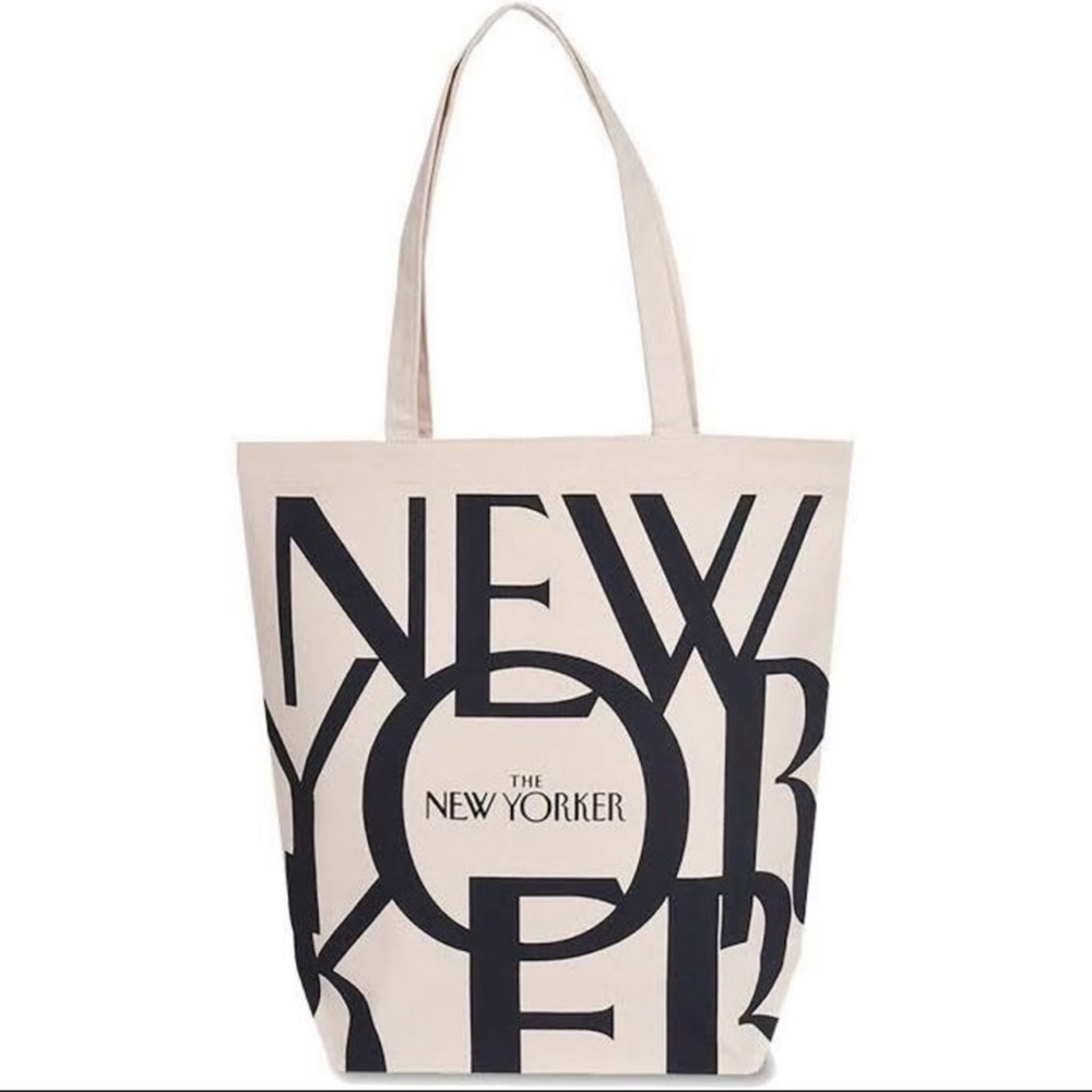 The New Yorker Canvas Tote Carryall Bag